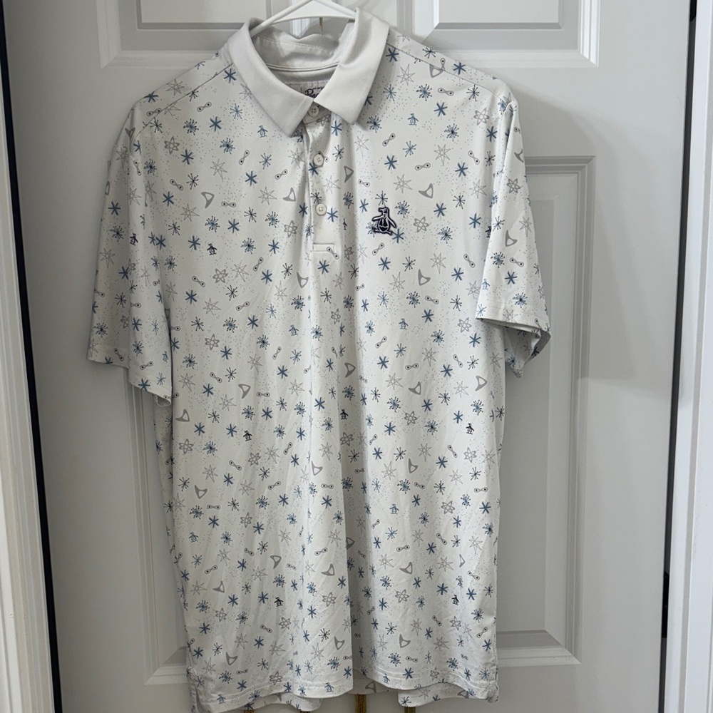 Men's White Penguin golf Polo Shirt